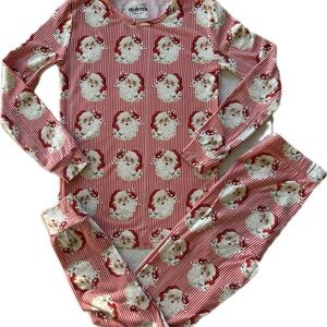 Velveteen Red Santa Kids Pajama Size 7